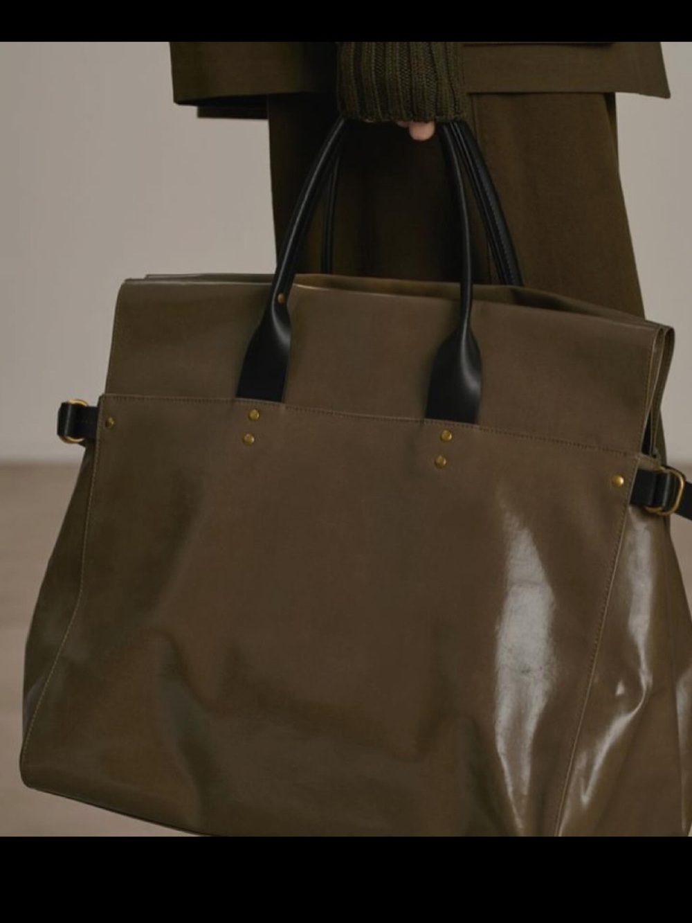 Soeur Britain XL Tote Bag in khaki, NWT dust bag included